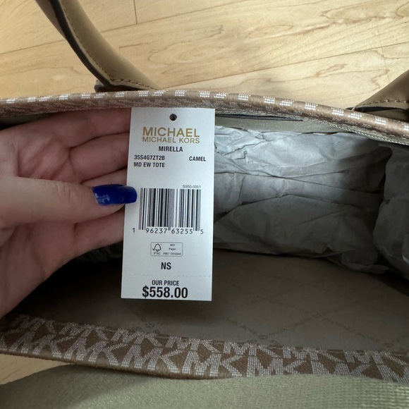 Michael Kors Mirella Medium Ombr Logo Tote Bag - Picture 2 of 6